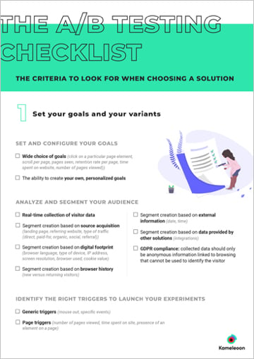 The Checklist To Choose Your A/B Testing Solution